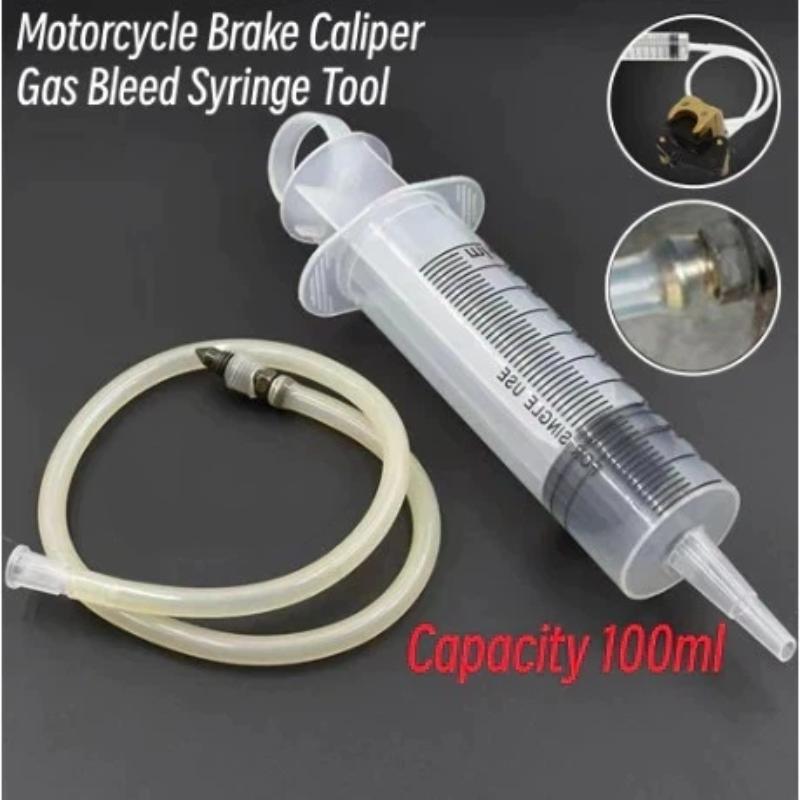 Brake Bleeder Kit - 100ml Universele motorfiets remklauw gasontluchter spuitgereedschap
