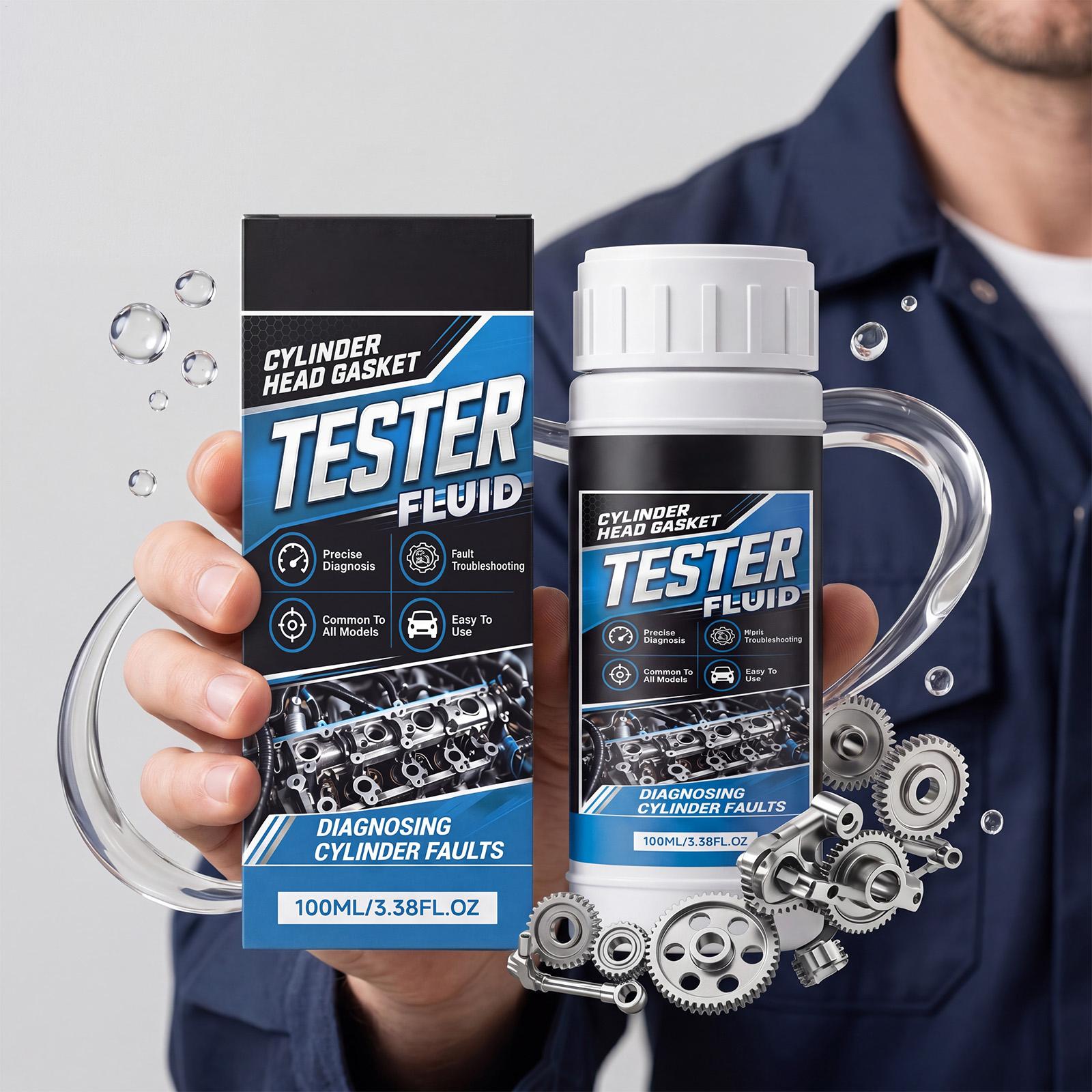 Auto Repair Shops - Brandstoflekdetectorvloeistof, universele cilinderkoppakkingtester, snelle CO2-uitlaatgas koelsysteemcontroletool