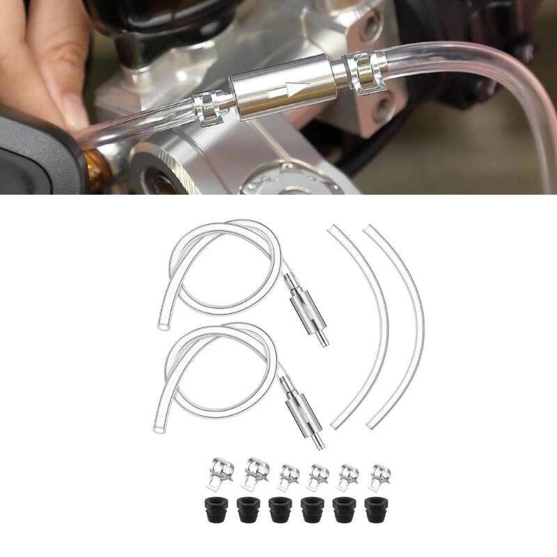 Brake Bleeder Kit - 1/3/5SET Remvloeistof Ontluchter Slang met Terugslagklep