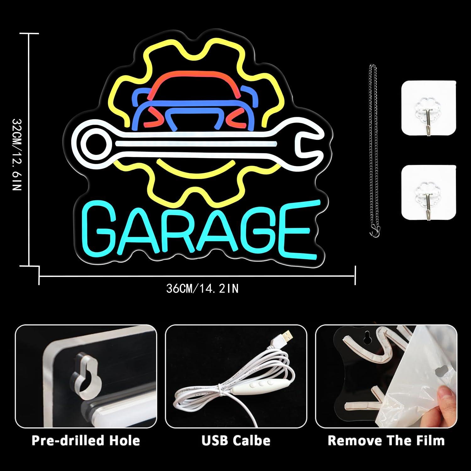 Garage Neonbord USB-aangedreve - Auto Repair Shops recensie en prijs