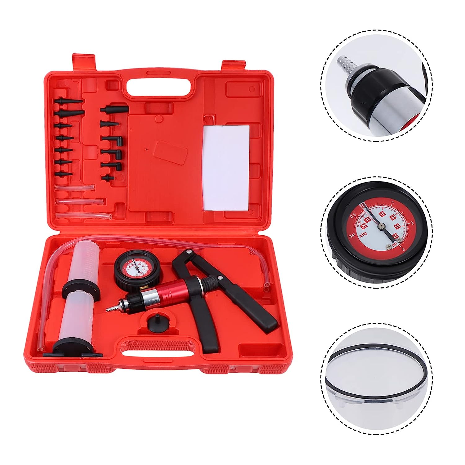 21 STKS Hand Held Vacuüm Pisto - Brake Bleeder Kit recensie en prijs
