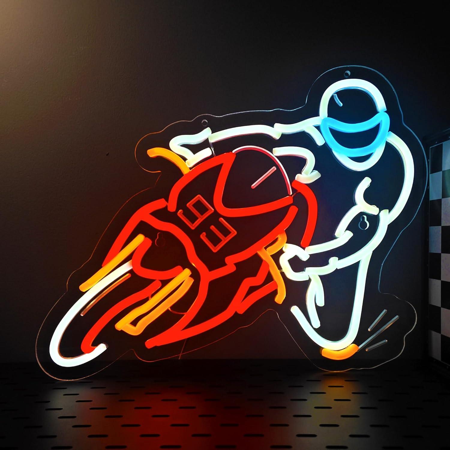 Motorrace bochten neonbord USB - Auto Repair Shop Signs recensie en prijs
