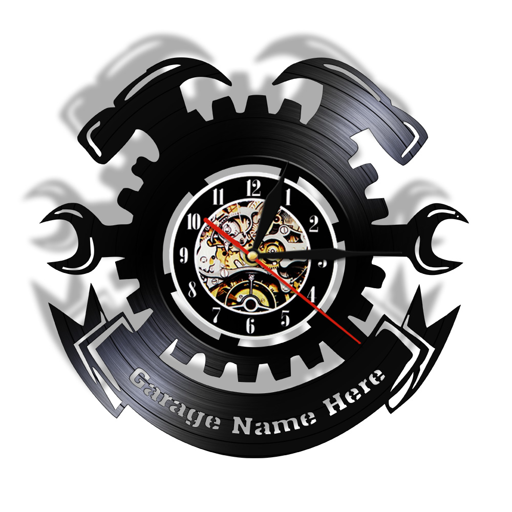 Wandklok met autoreparatiewerk - Auto Repair Shop Signs recensie en prijs