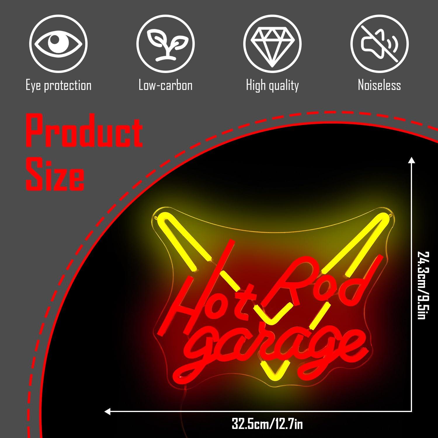 Hot Rod Garage Neonbord USB Di - Auto Repair Shop Signs recensie en prijs